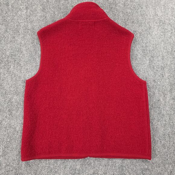 Lisa International Vest Women Medium Wool Cat Print Fuzzy Embroidered Zip Up VTG - Picture 3 of 16